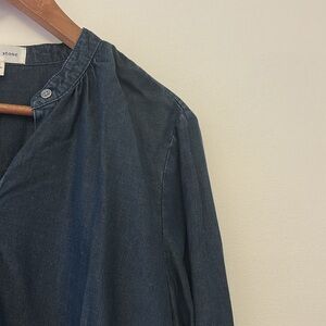 Cloth & Stone Denim Tencel Button Down Long Sleeve